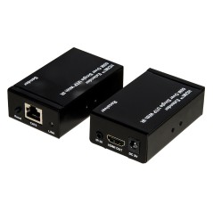ESTENSORE HDMI® TRAMITE CAVO RETE CAT 6 FINO A 60 METRI 1080P CON COMANDO INFRAROSSI ALIMENTAZIONE DEL RICEVITORE POC (POWER OVE