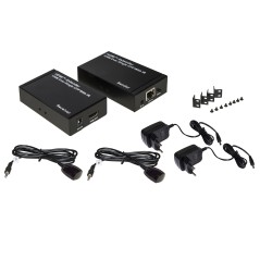 ESTENSORE LINEA HDMI® CON CAVO DI RETE (ANCHE TRAMITE IP) 120 METRI CON INFRAROSSI FULL HD 1080P