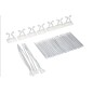 CASSETTO FIBRA OTTICA 24 PORTE PER ADATTATORI LC DUPLEX E SC SIMPLEX 1 UNITA' PER INSTALLAZIONE 19" GRIGIO CON BINARI TELESCOPIC