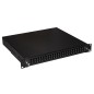 CASSETTO FIBRA OTTICA 24 PORTE PER ADATTATORI SC DUPLEX 1 UNITA' PER INSTALLAZIONE 19" NERO CON BINARI TELESCOPICI