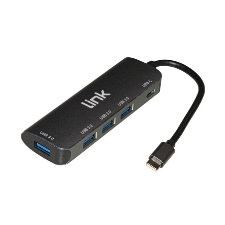 HUB USB-C ® CON 4 PORTE USB E PORTA USB-C FEMMINA PD PER RICARICA DISPOSITIVI