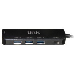 HUB USB-C ® CON 4 PORTE USB E PORTA USB-C FEMMINA PD PER RICARICA DISPOSITIVI
