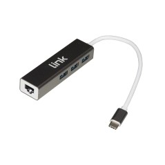 HUB USB-C ® CON 3 PORTE USB 3.0 + GIGABIT