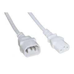 CAVO ALIMENTAZIONE PROLUNGA MASCHIO/FEMMINA MT.1.8 BIANCO