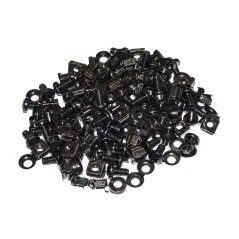 KIT 50 VITI, DADI E RONDELLE PER INSTALLAZIONI SU ARMADI RACK 19" COLORE NERO