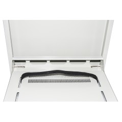 ARMADIO A MURO PER LAPTOP CON CHIUSURA A CHIAVE COLORE GRIGIO