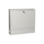ARMADIO A MURO PER LAPTOP CON CHIUSURA A CHIAVE COLORE GRIGIO ARMADIO A MURO PER LAPTOP CON CHIUSURA A CHIAVE COLORE GRIGIO