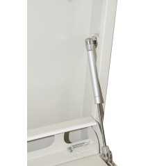 ARMADIO A MURO PER LAPTOP CON CHIUSURA A CHIAVE COLORE GRIGIO CON PISTONI