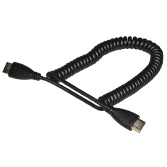 CAVO HDMI® MASCHIO-MASCHIO A SPIRALE ESTENSIBILE FINO A MT 1,60