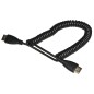 CAVO HDMI® MASCHIO-MASCHIO A SPIRALE ESTENSIBILE FINO A MT 1,60