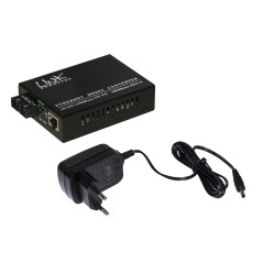 MEDIA CONVERTER RJ45 - FIBRA OTTICA SC 10/100/1000 MULTIMODE 850NM