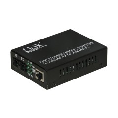 MEDIA CONVERTER RJ45 - FIBRA OTTICA SC 10/100 BASE-T A 100BASE-FX, SINGLEMODE 1310NM