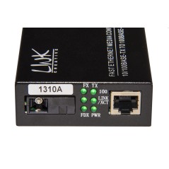 COPPIA MEDIA CONVERTER 10/100BASE-T A 100BASE-FX SINGLEMODE WDM SINGOLA FIBRA BIDIREZIONALE 1310/1550NM