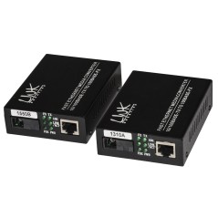 COPPIA MEDIA CONVERTER 10/100BASE-T A 100BASE-FX SINGLEMODE WDM SINGOLA FIBRA BIDIREZIONALE 1310/1550NM