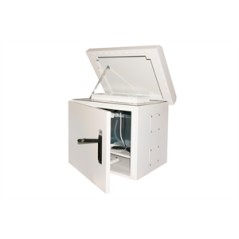 ARMADIO 19" 6U ESTERNO IP66 INSTALLAZIONE SU PALO CON VENTOLE