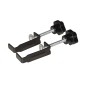 MULTIPRESA WIRELESS DA TAVOLO A SCOMPARSA CON 2 PORTE ITA/SCHUKO, ALLOGGIAMENTO ALLUMINIO CAVO 1,8 MT