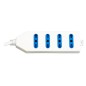 MULTIPRESA 4 PRESE 10/16 A TRIPOLARI - SPINA TRIPOLARE ITALIANA 16A CAVO MT 1,5