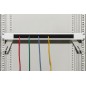 PANNELLO DI PROTEZIONE COLORE GRIGIO 1U CON SPAZZOLA PER ARMADI RACK 19"