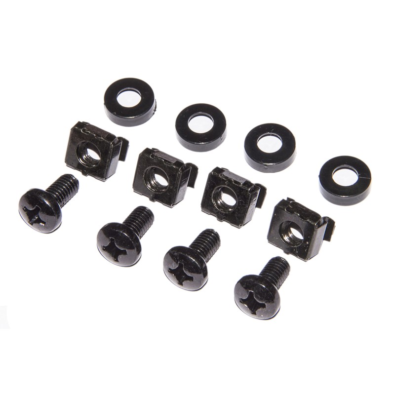 PANNELLO DI PROTEZIONE COLORE NERO 1U CON SPAZZOLA PER ARMADI RACK 19"