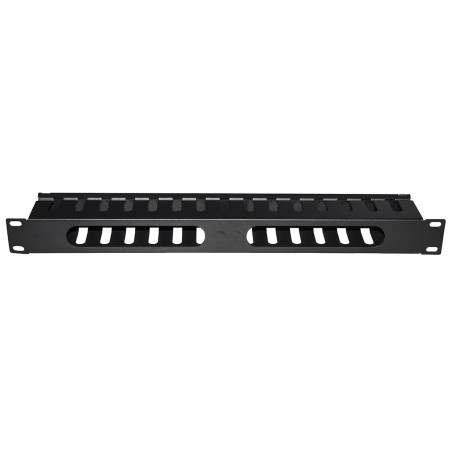 PANNELLO GUIDACAVI PER ARMADI RACK 19" 1U A GABBIA NERO 483X42X70 MM IN METALLO