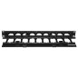 PANNELLO GUIDACAVI PER ARMADI RACK 19" 1U A GABBIA COLORE NERO, ALTA DENSITA' PROFONDITA' 11 CM CON COPERCHIO APRIBILE