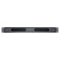PANNELLO PASSACAVI 1 UNITA' A GABBIA PER RACK 19" CON COPERCHIO SCORREVOLE 25 SLOT COLORE NERO