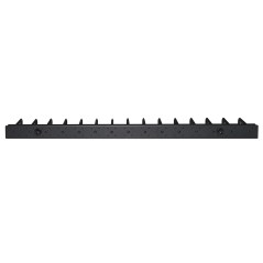 COPPIA PASSACAVI VERTICALI 1U CM ALTEZZA 86,5 NERO