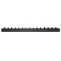 COPPIA PASSACAVI VERTICALI 1U CM ALTEZZA 86,5 NERO