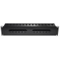 PANNELLO GUIDACAVI PER ARMADI RACK 19" 2U A GABBIA NERO 483X88X70 MM IN METALLO
