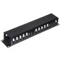 PANNELLO GUIDACAVI PER ARMADI RACK 19" 2U A GABBIA NERO 483X88X70 MM IN METALLO