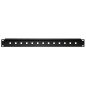 PANNELLO GUIDACAVI 19" PER GANCI SMONTABILI COLORE NERO