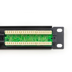 PANNELLO PATCH 24 PORTE 19" UTP CATEGORIA 5E MORSETTIERA TIPO 110 IDC