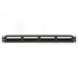 PANNELLO PATCH 19" NON SCHERMATO UTP 24 PORTE 8 POLI RJ45 PER RETI CATEGORIA 5E NERO
