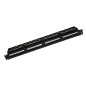 PANNELLO PATCH 19" NON SCHERMATO UTP 24 PORTE 8 POLI RJ45 PER RETI CATEGORIA 5E NERO