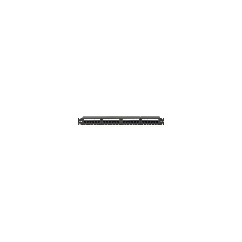 PANNELLO PATCH 19" NON SCHERMATO UTP 24 PORTE 8 POLI RJ45 PER RETI CATEGORIA 5E