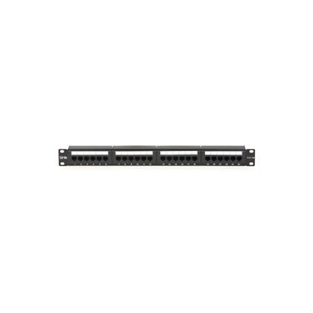 PANNELLO PATCH 19" NON SCHERMATO UTP 24 PORTE 8 POLI RJ45 PER RETI CATEGORIA 5E