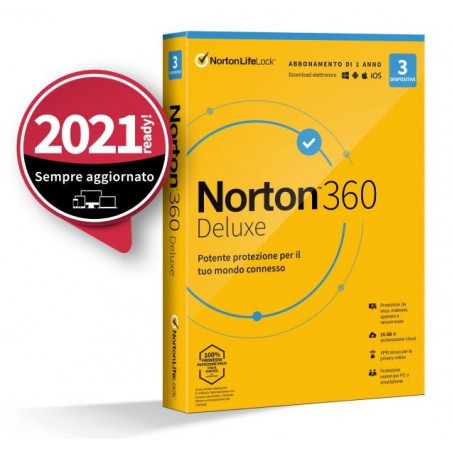 INT.SEC. 3DEV 1Y 2020 25GB NORTON 360 DELUXE