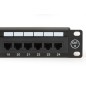 PANNELLO PATCH 19" NON SCHERMATO UTP 24 PORTE 8 POLI RJ45 PER RETI CATEGORIA 6 NERO PANNELLO PATCH 19" NON SCHERMATO UTP 24 PORTE 8 POLI RJ45 PER RETI CATEGORIA 6 NERO