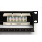 PANNELLO PATCH 19" NON SCHERMATO UTP 24 PORTE 8 POLI RJ45 PER RETI CATEGORIA 6 NERO PANNELLO PATCH 19" NON SCHERMATO UTP 24 PORTE 8 POLI RJ45 PER RETI CATEGORIA 6 NERO