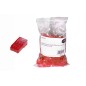CONFEZIONE 100 CONNETTORI 8 POLI CAT 5E UTP NON SCHERMATO RJ45 ROSSO