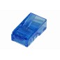 CONFEZIONE 100 CONNETTORI 8 POLI CAT 5E UTP NON SCHERMATO RJ45 BLU