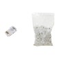 CONFEZIONE 100 CONNETTORI 8 POLI CAT 5E UTP NON SCHERMATO RJ45 PER CAVO FLESSIBILE