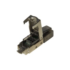CONNETTORE 8 POLI CAT 6A SCHERMATO RJ45 TOOLESS