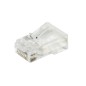 CONFEZIONE 100 CONNETTORI 8 POLI CAT 6 UTP NON SCHERMATO RJ45 CON FORI PER AGEVOLARE INSERIMENTO CAVI PER CAVO FLESSIBILE
