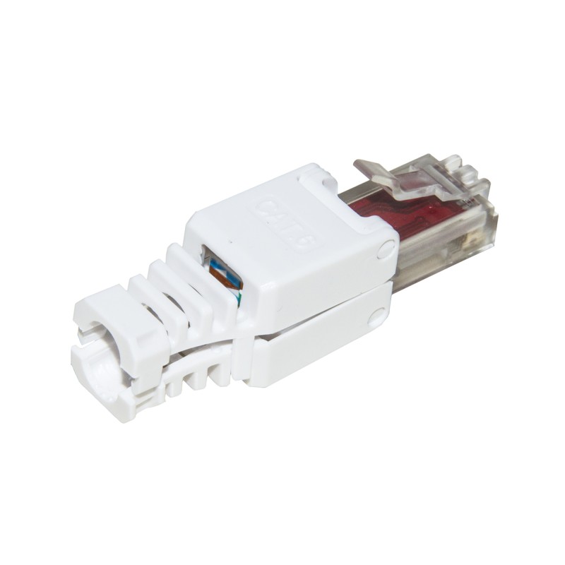 CONNETTORE 8 POLI CAT 6 UTP NON SCHERMATO RJ45 TOOLESS