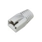 CONFEZIONE 100 COPRICONNETTORI 8MM PER PLUG RJ45 8 POLI CAVO CAT 5E-6-7 GRIGIO