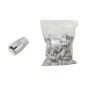 CONFEZIONE 100 COPRICONNETTORI 8MM PER PLUG RJ45 8 POLI CAVO CAT 5E-6-7 GRIGIO