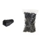 CONFEZIONE 100 COPRICONNETTORI 6MM PER PLUG RJ45 8 POLI CAVO CAT 5E- 6 NERI
