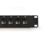 PANNELLO PATCH VUOTO COLORE NERO 16 PORTE