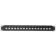 PANNELLO PATCH VUOTO COLORE NERO 16 PORTE